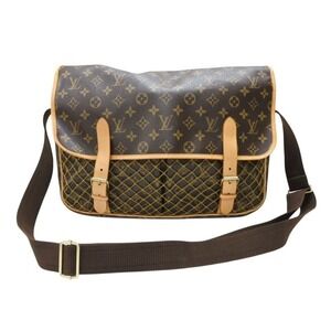 LOUIS VUITTON Congo Shoulder Bag Monogram Leather Brown